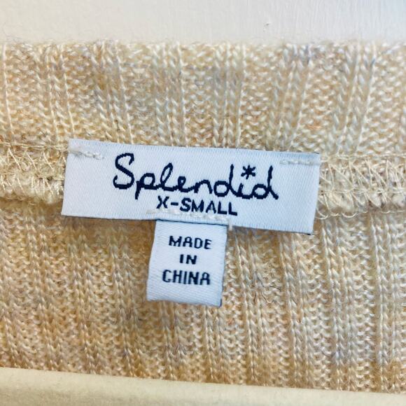 Splendid Blush Marled Sweater Wool Blend Size xs - Picture 7 of 10